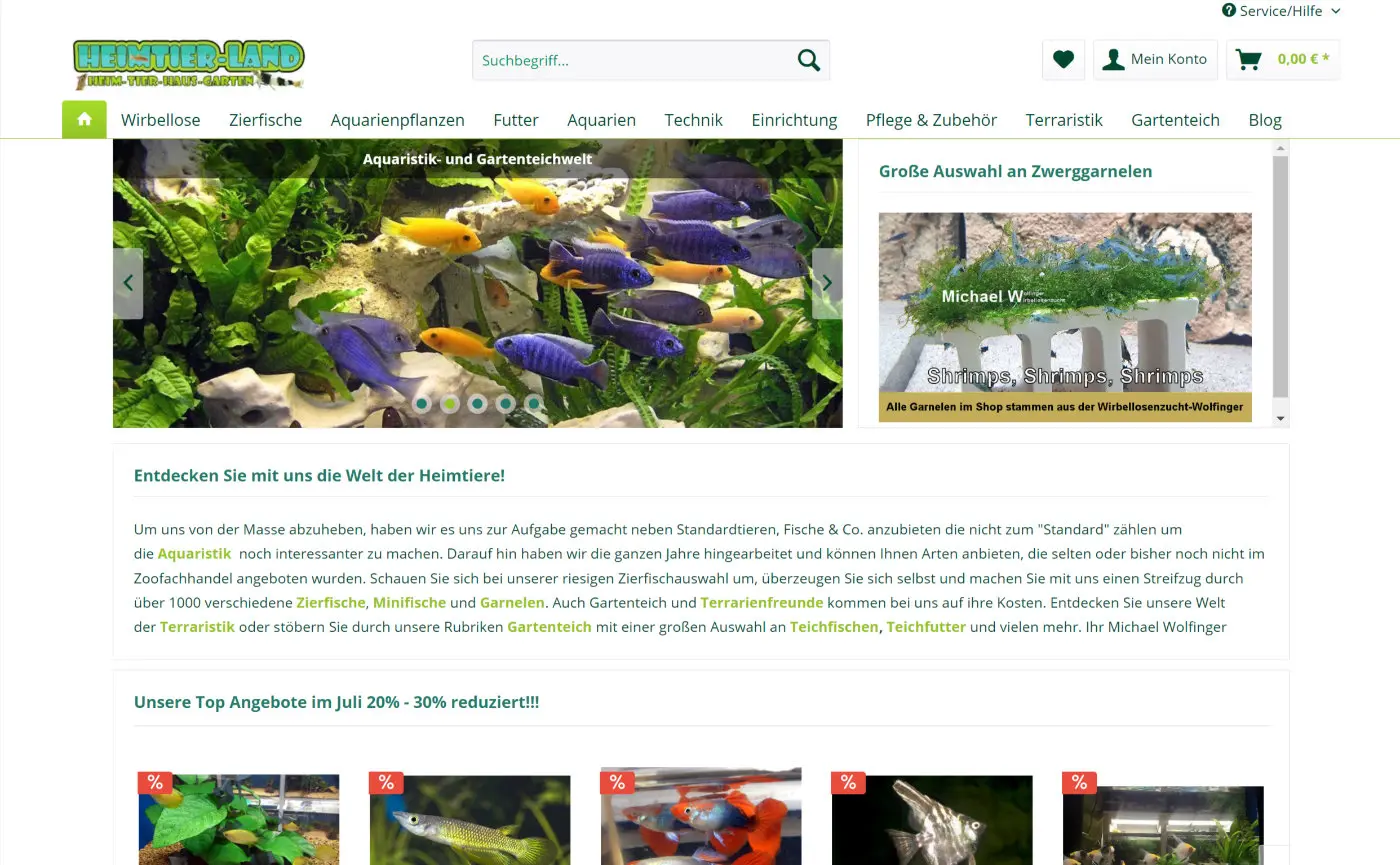 Heimtier-Land - Aquaristik Onlineshop